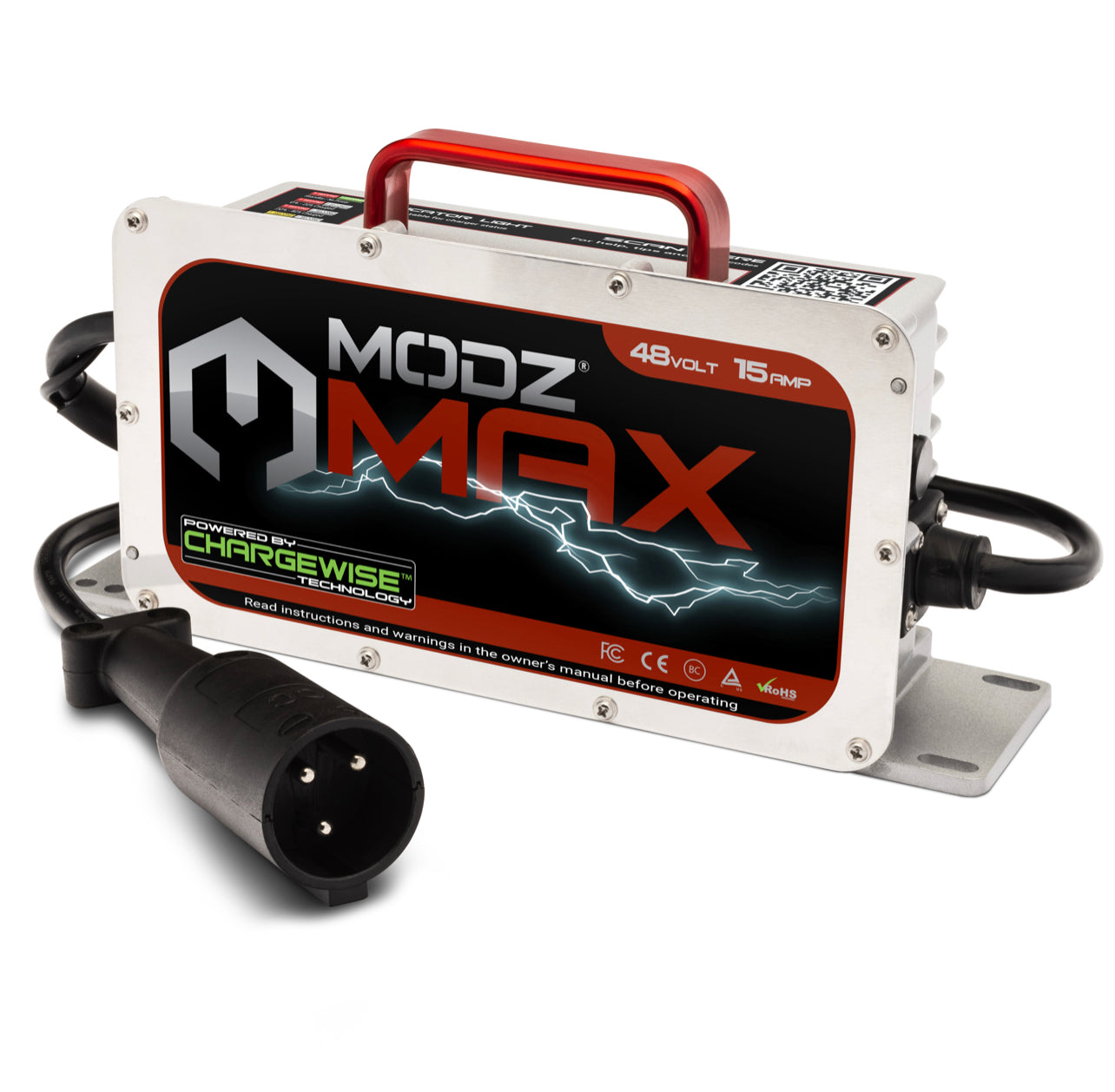 MODZ® MAX48 15 Amp Battery Charger for 48 Volt Golf Carts