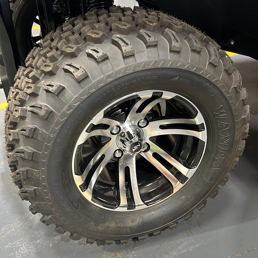 New 12” all terrain wheel & tire combo