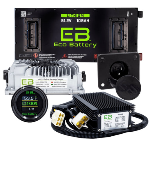 ECO Battery LITHIUM 48V 105ah Skinny combo