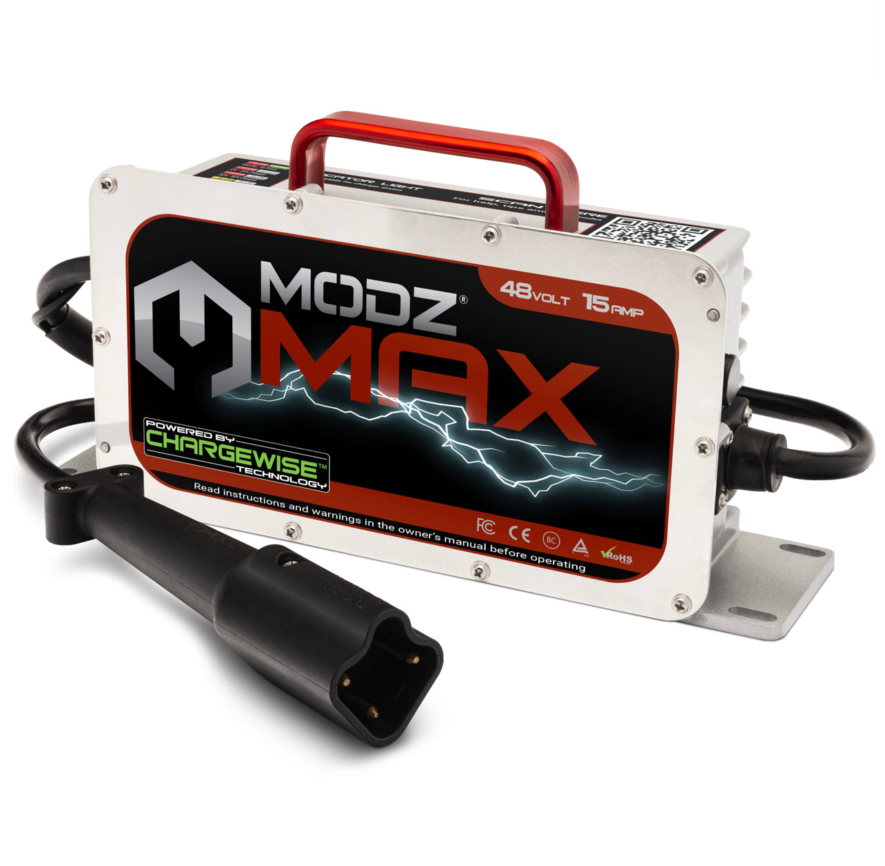 MODZ® MAX48 15 Amp Battery Charger for 48 Volt Golf Carts