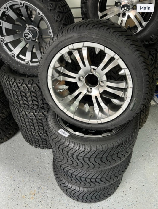 14″x7″ Magnetic ‘VAMPIRE’ Wheel & tire Combo