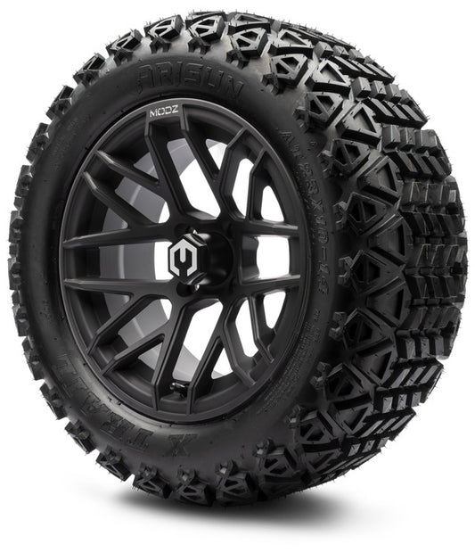 MODZ® 14" Matrix Matte Black Wheels & Off-Road Tires Combo